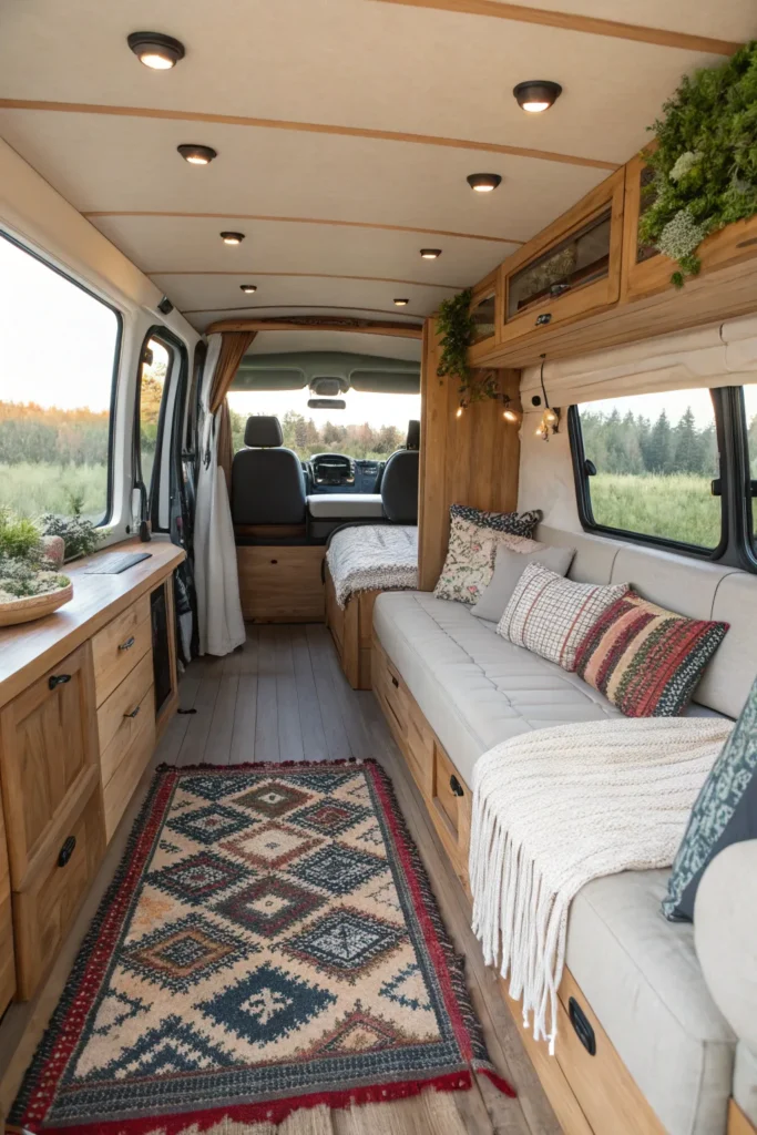 16 Tips to Design a Cozy Boho Camper Van 4 NB3
