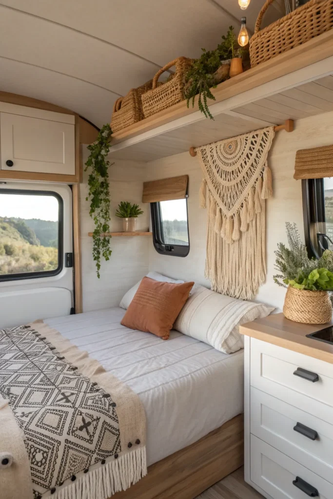 16 Tips to Design a Cozy Boho Camper Van 9 NB9