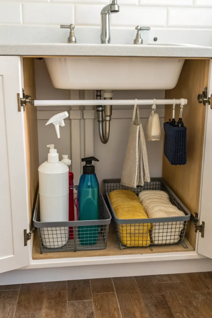 12 Under Sink Organization Ideas to Maximize Storage 10 PD9