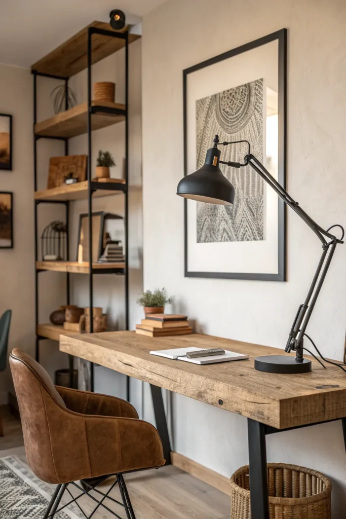 12 Rustic Office Decor Ideas for a Warm Work Environment 12 RW11