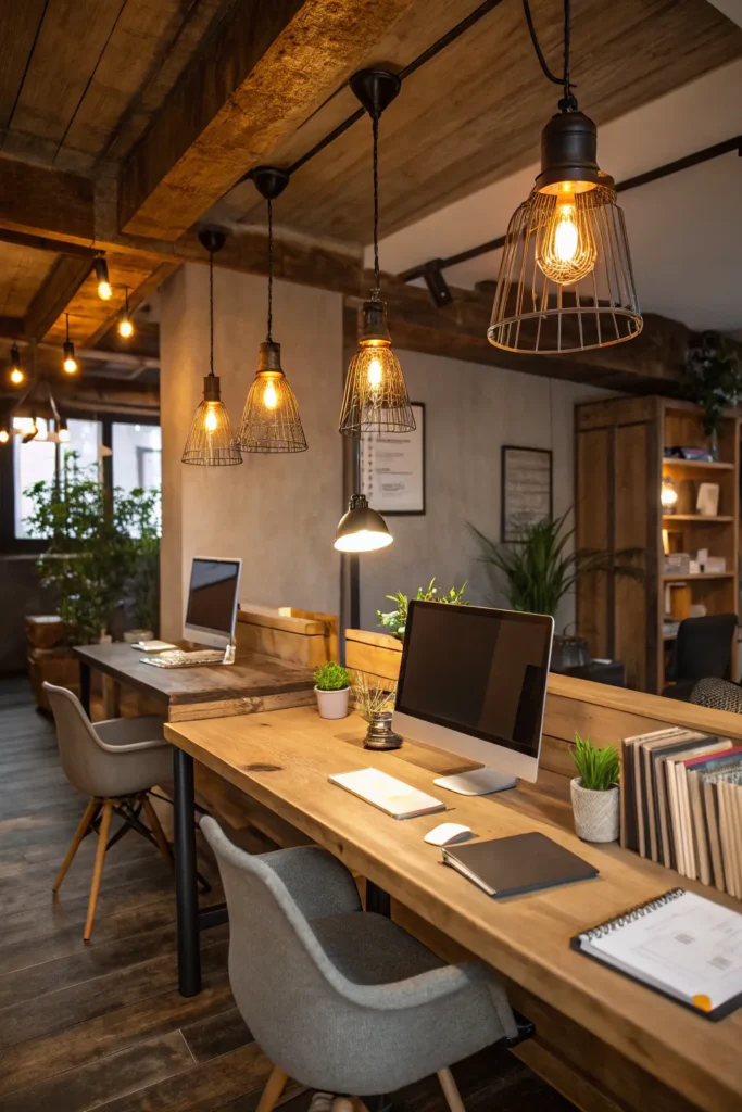 12 Rustic Office Decor Ideas for a Warm Work Environment 4 RW3