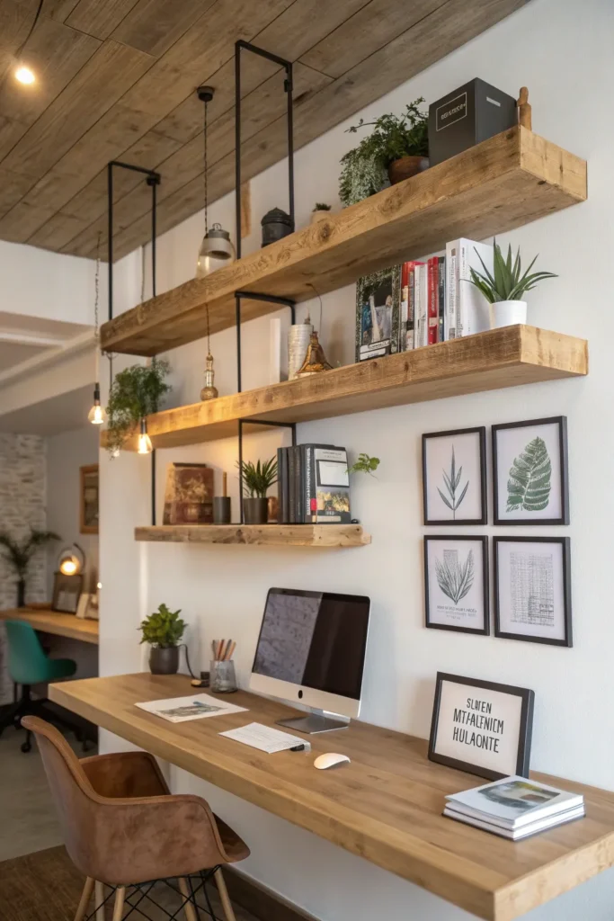 12 Rustic Office Decor Ideas for a Warm Work Environment 10 RW9