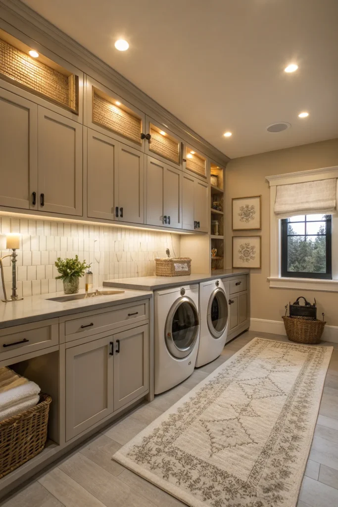 14 Modern Farmhouse Laundry Room Ideas for a Cozy Luxury Utility Space 15 SW14