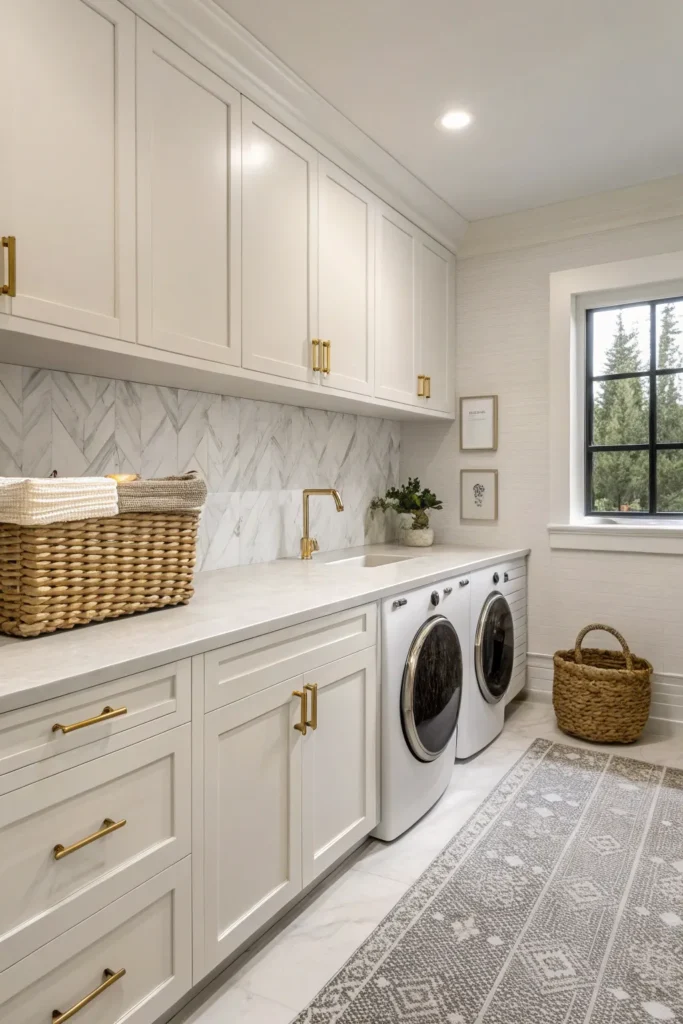 14 Modern Farmhouse Laundry Room Ideas for a Cozy Luxury Utility Space 3 SW2