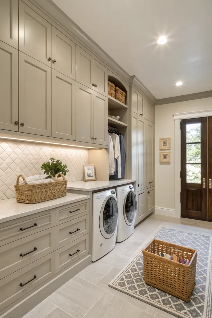 14 Modern Farmhouse Laundry Room Ideas for a Cozy Luxury Utility Space 5 SW4