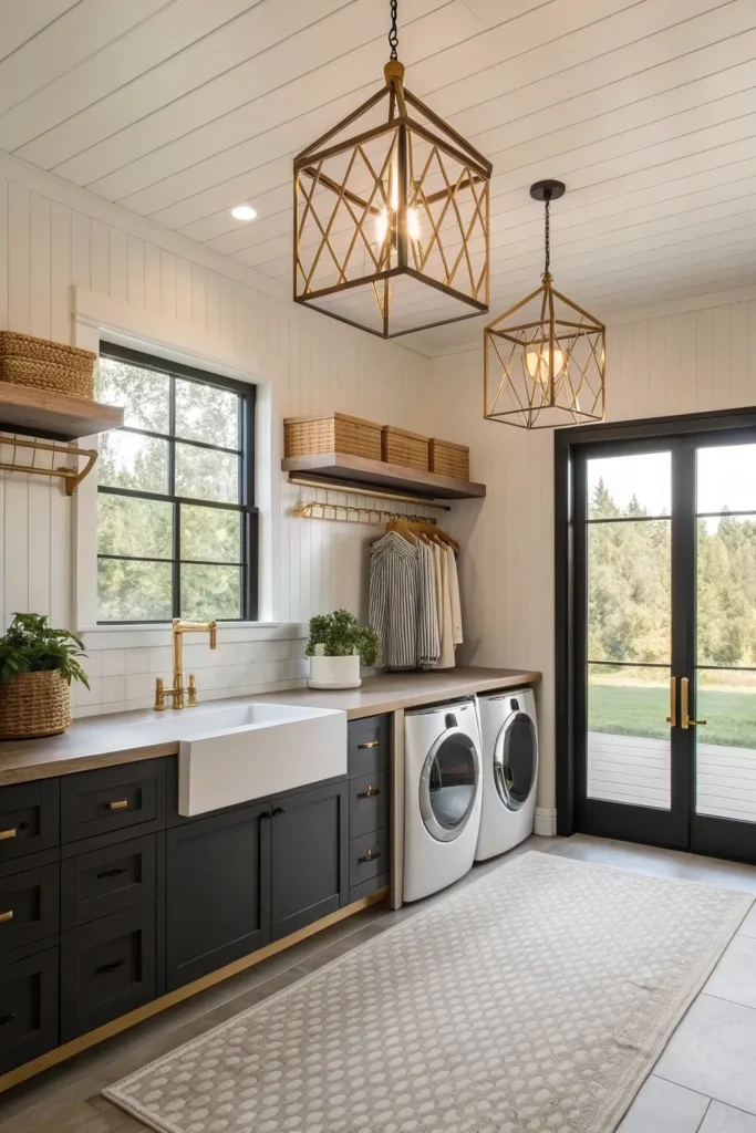 14 Modern Farmhouse Laundry Room Ideas for a Cozy Luxury Utility Space 6 SW5