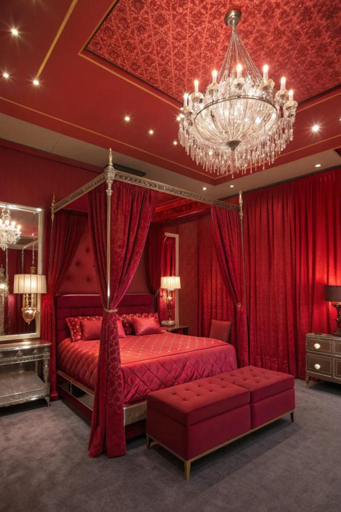 15 Red Bedroom Ideas for a Bold Statement 4 db 3