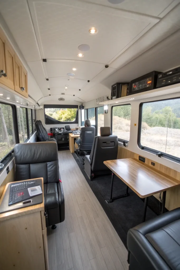 14 Stylish School Bus Conversions to Live the Nomadic Dream 11 gl 10