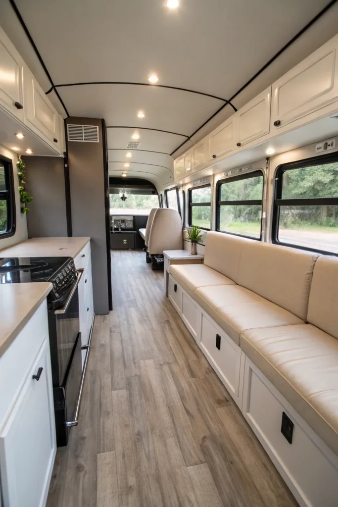 14 Stylish School Bus Conversions to Live the Nomadic Dream 3 gl 2