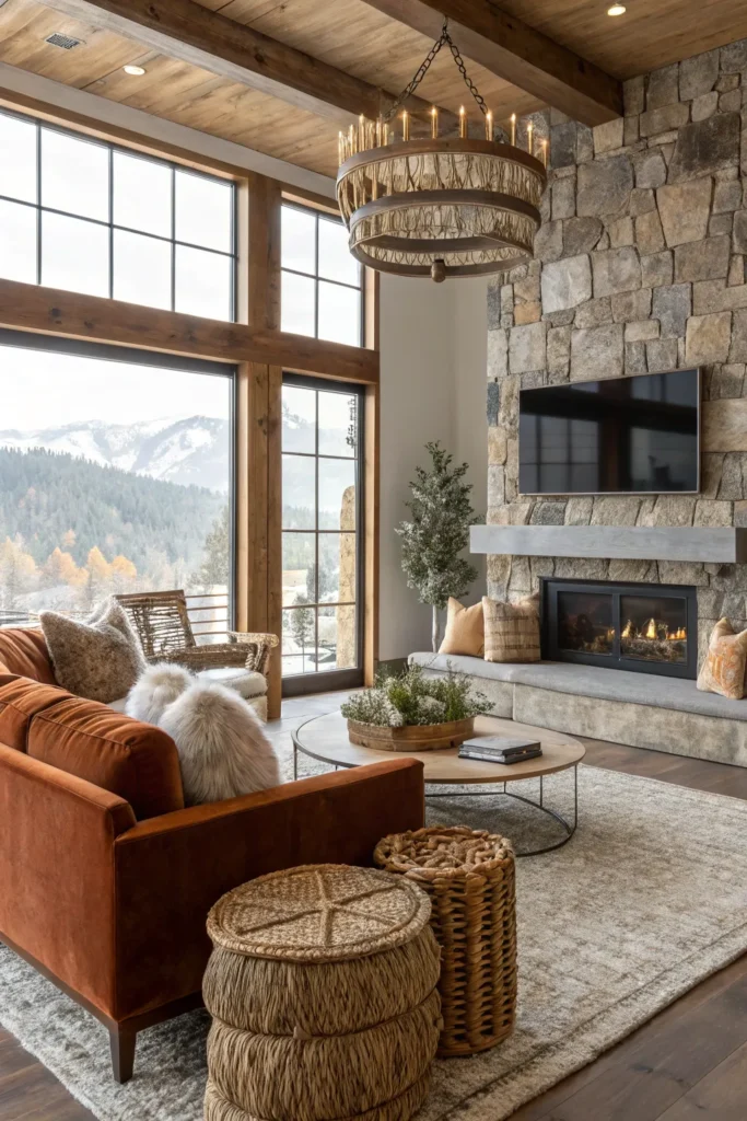 15 Earthy Living Room Ideas for a Natural Feel 14 ne 13