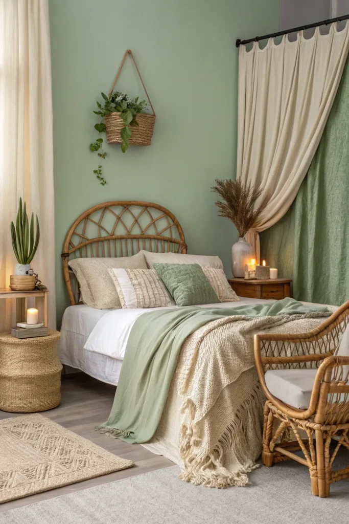 14 Sage Green Bedroom Ideas for a Calm Atmosphere 12 sf 11