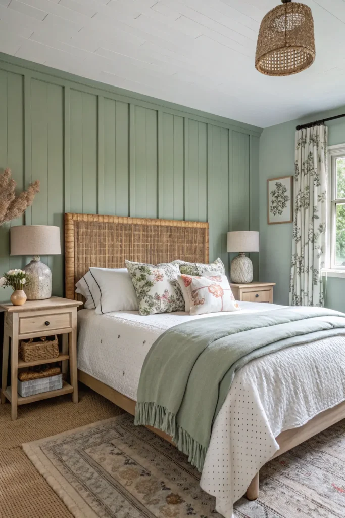 14 Sage Green Bedroom Ideas for a Calm Atmosphere 6 sf 5