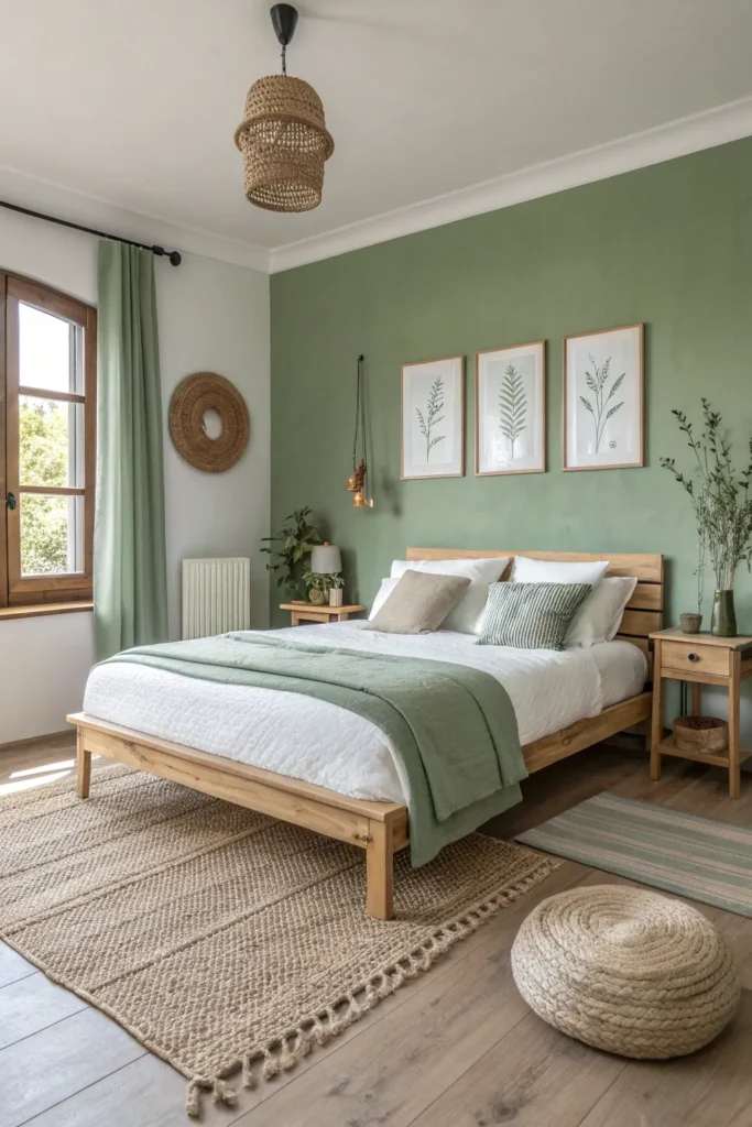 14 Sage Green Bedroom Ideas for a Calm Atmosphere 7 sf 6