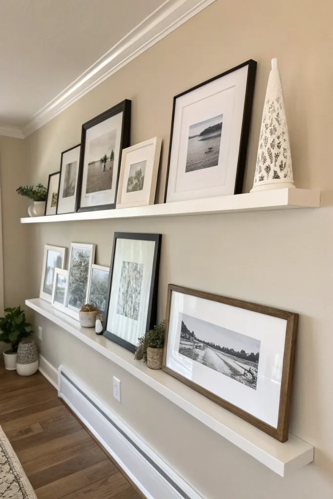13 Picture Ledge Ideas for Easy Wall Styling 2 su 13