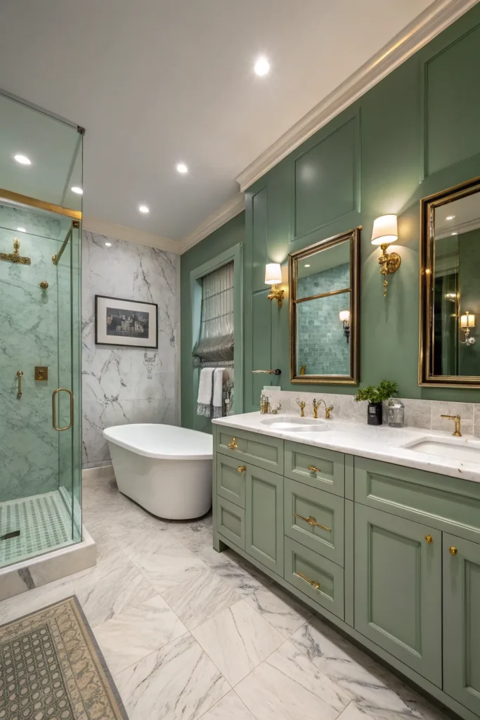 15 Sage Green Bathroom Ideas for a Relaxing Space 6 sw 5