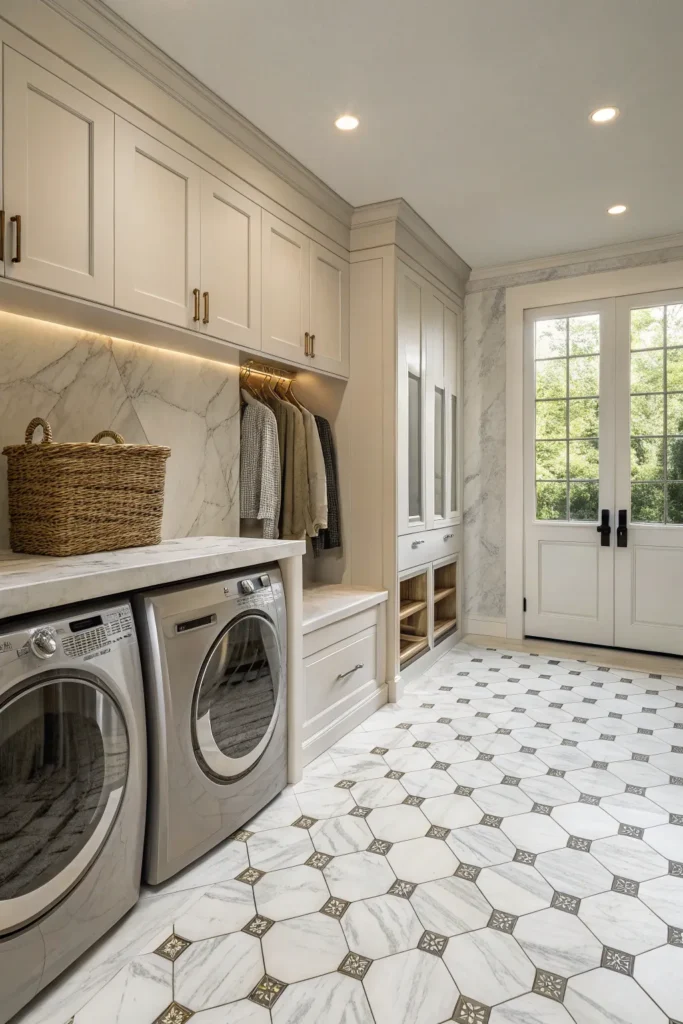 14 Modern Farmhouse Laundry Room Ideas for a Cozy Luxury Utility Space 11 sw10