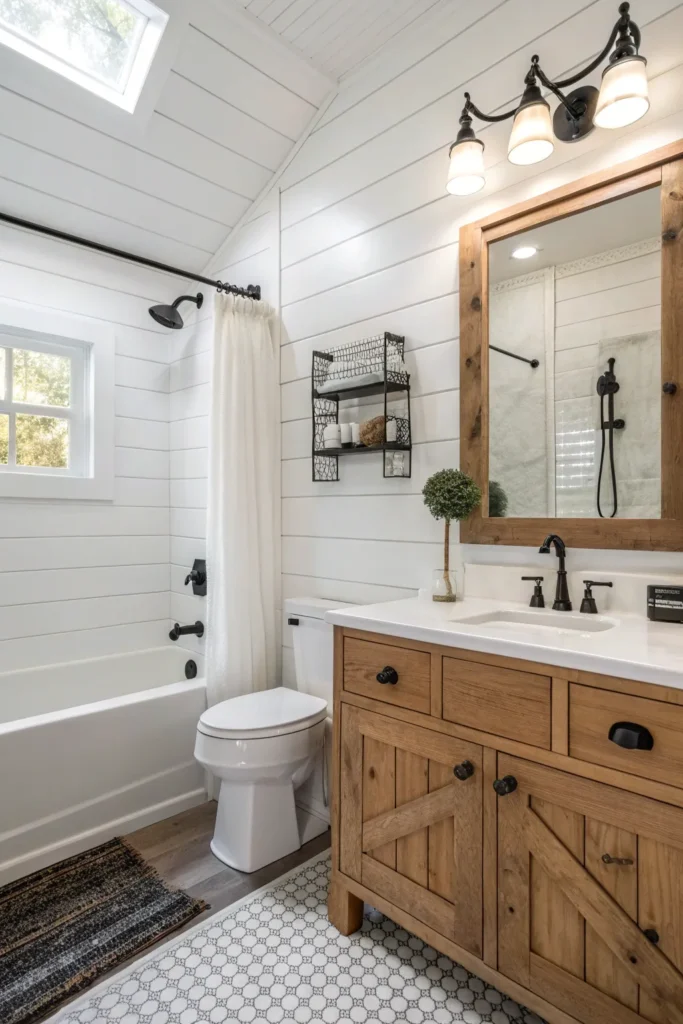14 Farmhouse Bathroom Ideas for Rustic Charm 2 wf 1