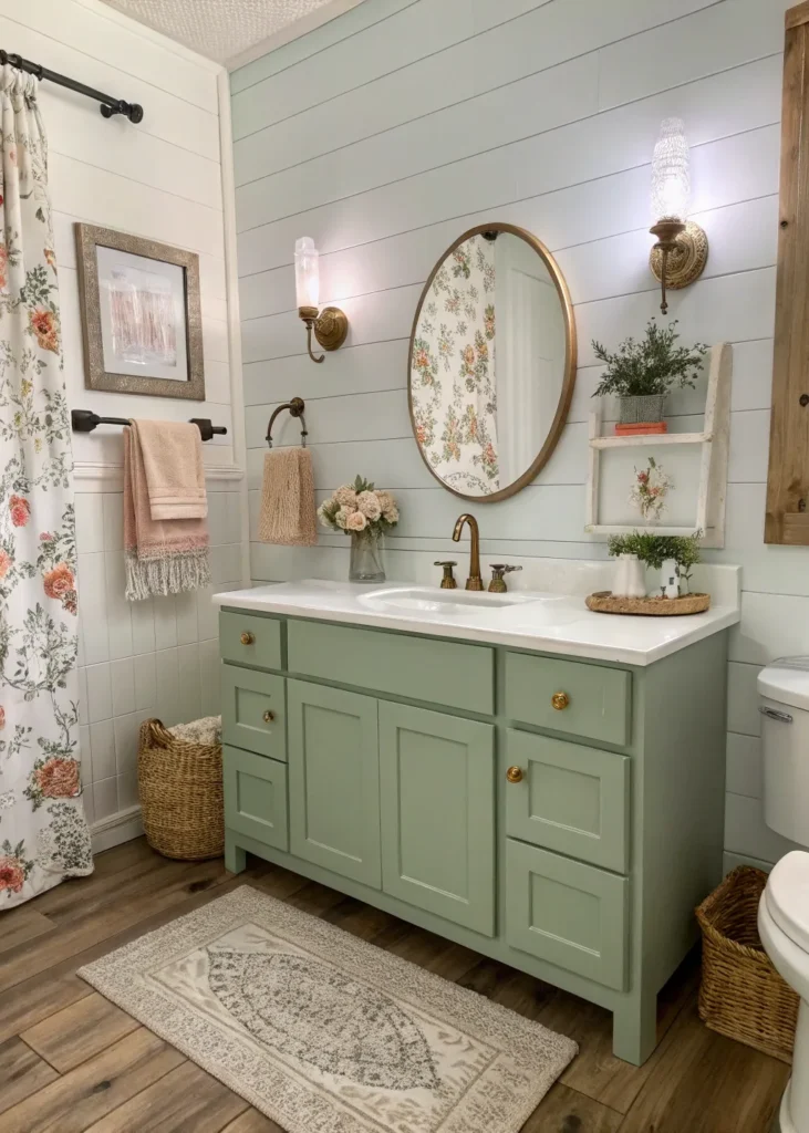 14 Farmhouse Bathroom Ideas for Rustic Charm 11 wf 10