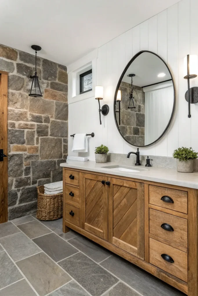 14 Farmhouse Bathroom Ideas for Rustic Charm 3 wf 14