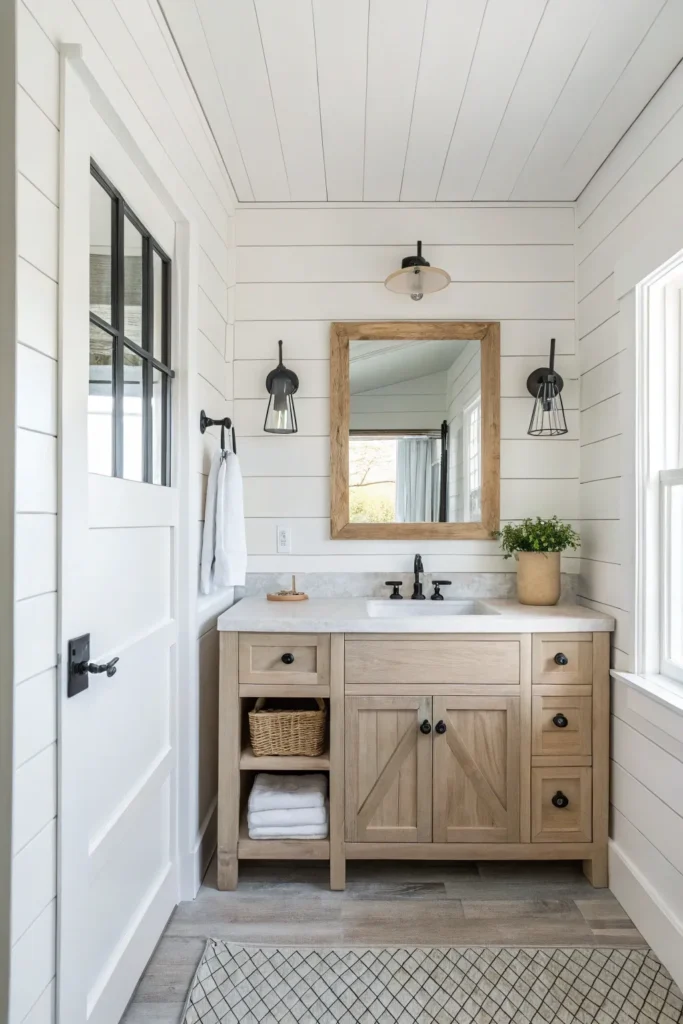 14 Farmhouse Bathroom Ideas for Rustic Charm 12 wf 5