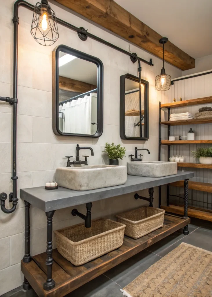 14 Farmhouse Bathroom Ideas for Rustic Charm 10 wf 7