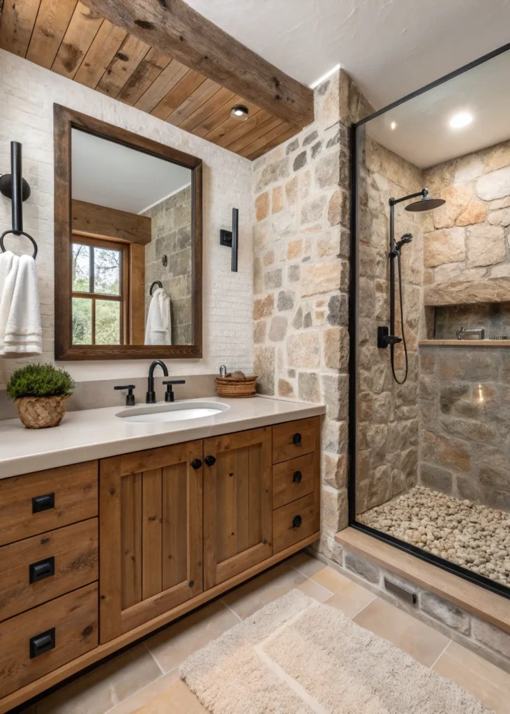 14 Farmhouse Bathroom Ideas for Rustic Charm 9 wf 8