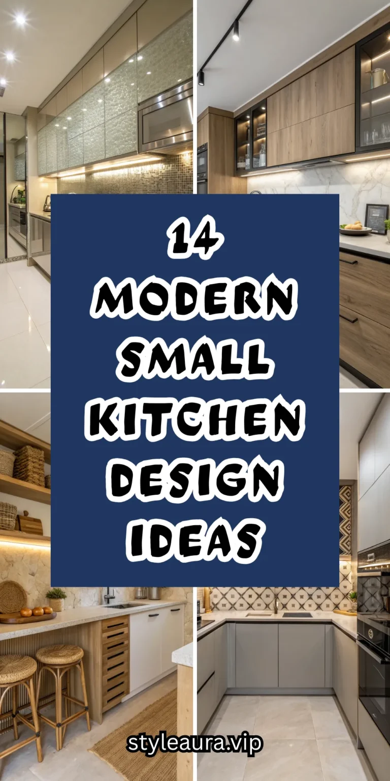14 Modern Small Kitchen Design Ideas for Compact Spaces