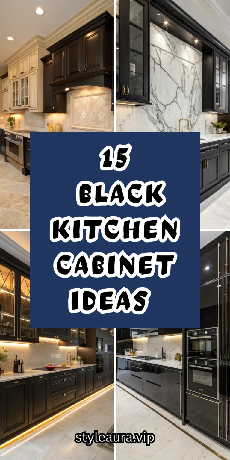 15 Black Kitchen Cabinet Ideas for a Bold Interior