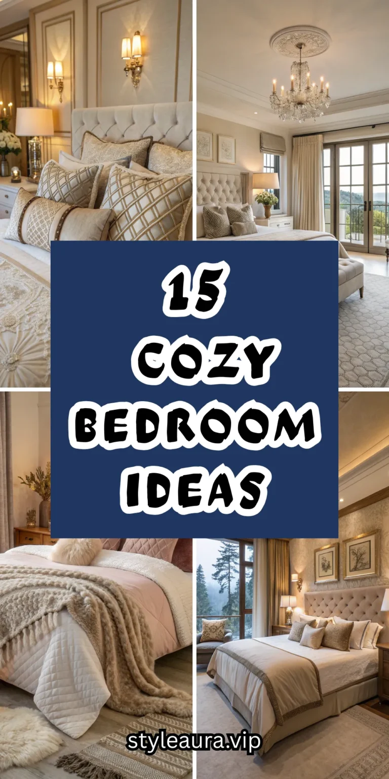 15 Cozy Bedroom Ideas for a Comfortable Retreat