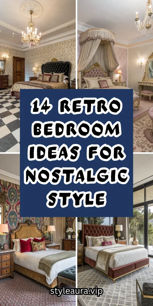14 Retro Bedroom Ideas for Nostalgic Style 1 10 1