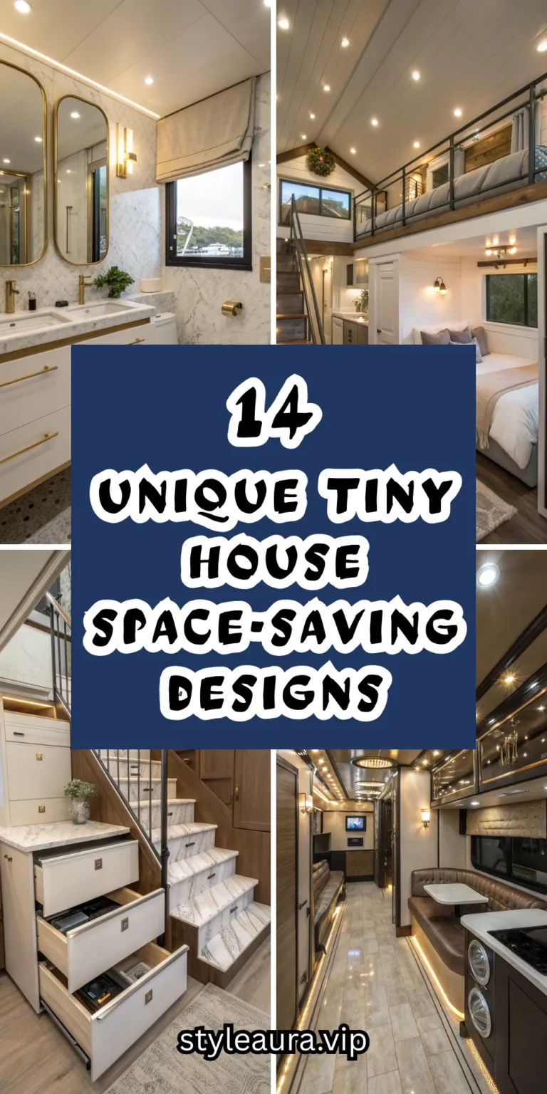 14 Unique Tiny House Space-Saving Designs for a Modern Luxe Lifestyle