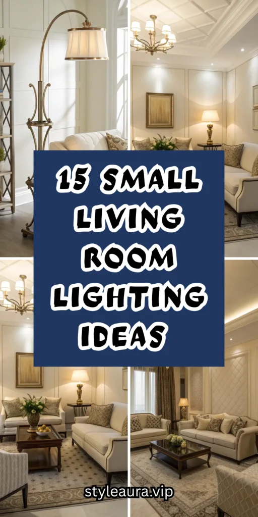 15 Small Living Room Lighting Ideas to Brighten Spaces 1 10 15
