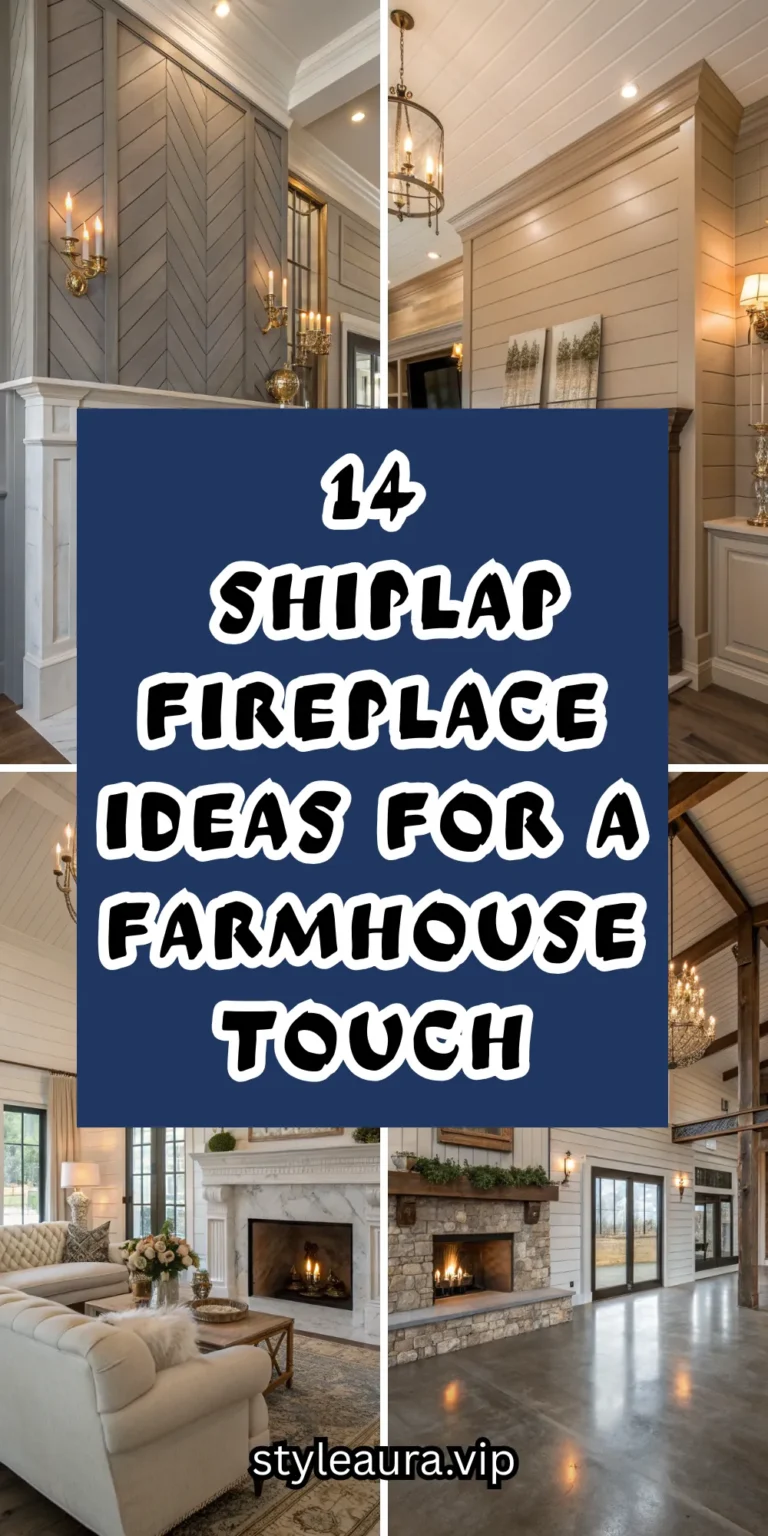 14 Shiplap Fireplace Ideas for a Farmhouse Touch
