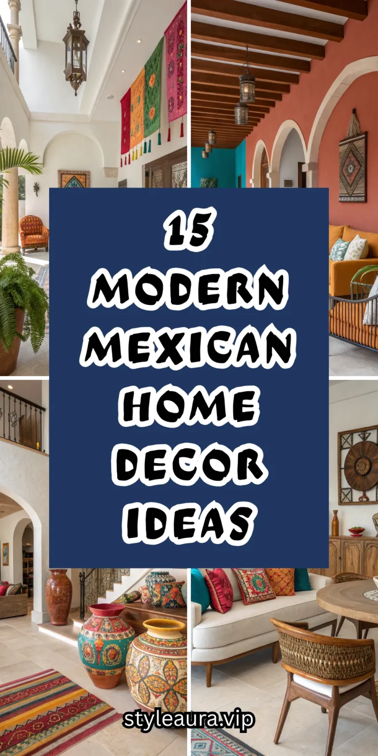 15 Modern Mexican Home Decor Ideas for a Colorful Space
