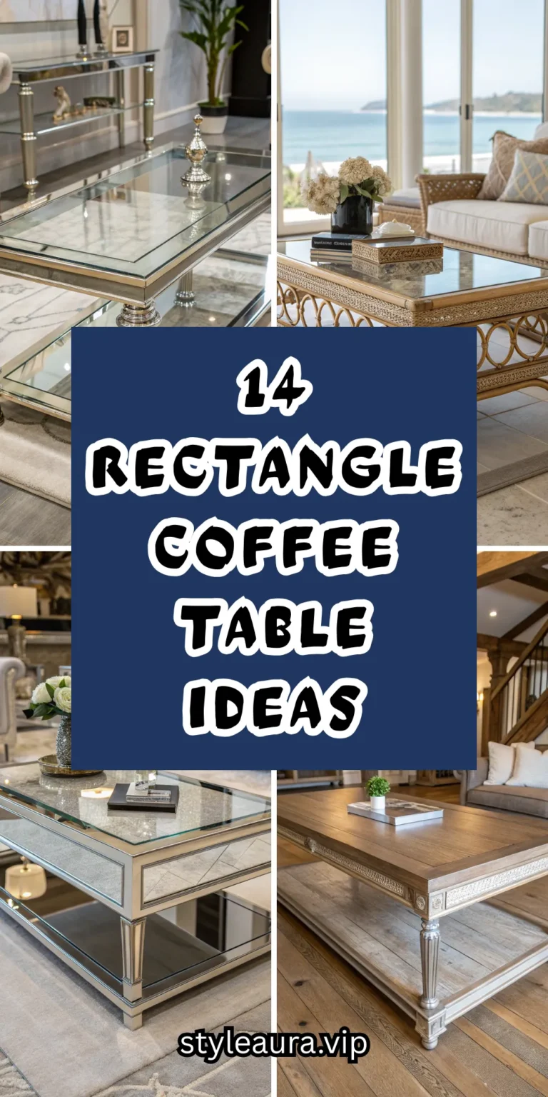 14 Rectangle Coffee Table Ideas for Functional Style