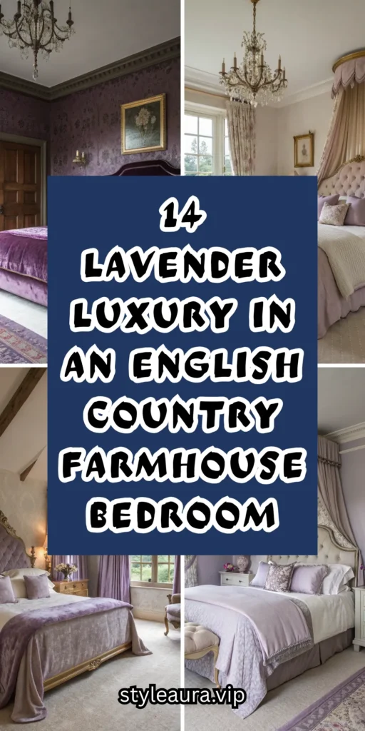 14 Lavender Luxury in an English Country Farmhouse Bedroom 1 10 4 2