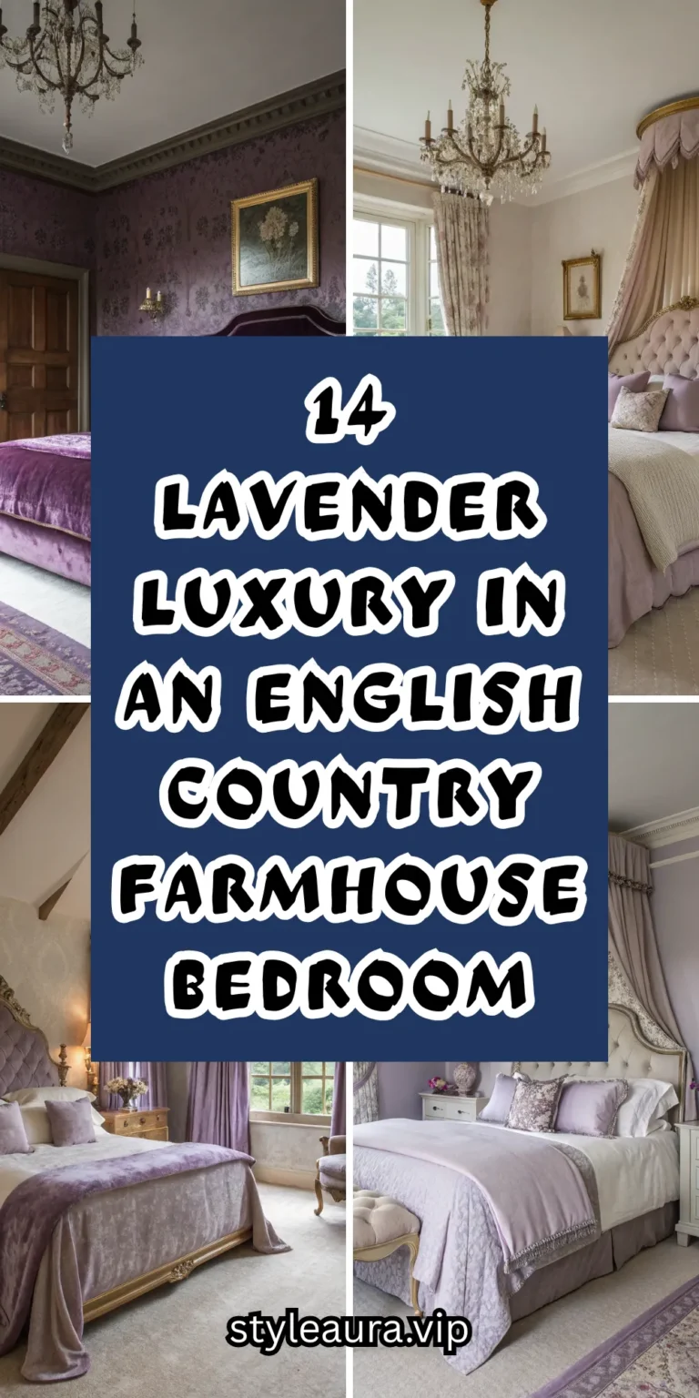 14 Lavender Luxury in an English Country Farmhouse Bedroom