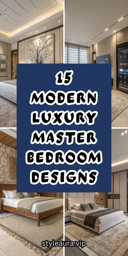 15 Modern Luxury Master Bedroom Designs for Upscale Style 1 10 4 4