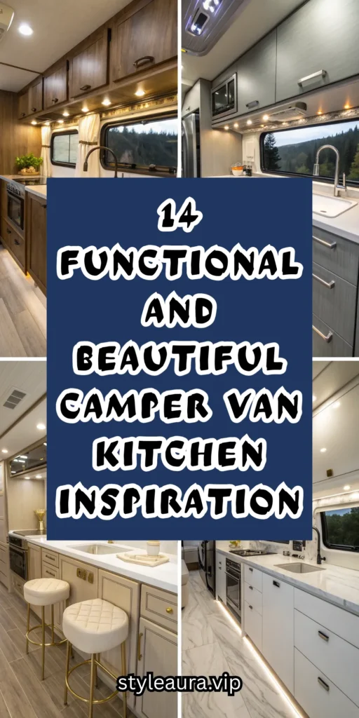 14 Functional and Beautiful Camper Van Kitchen Inspirations 1 10 4