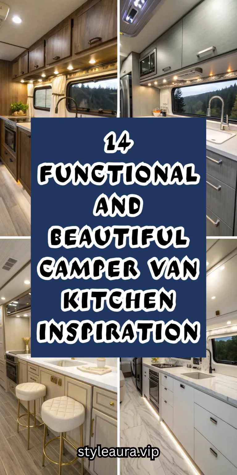 14 Functional and Beautiful Camper Van Kitchen Inspirations