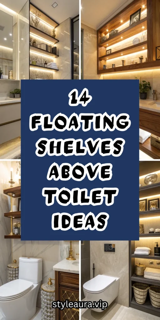 14 Floating Shelves Above Toilet Ideas for Extra Storage 1 10 5 1