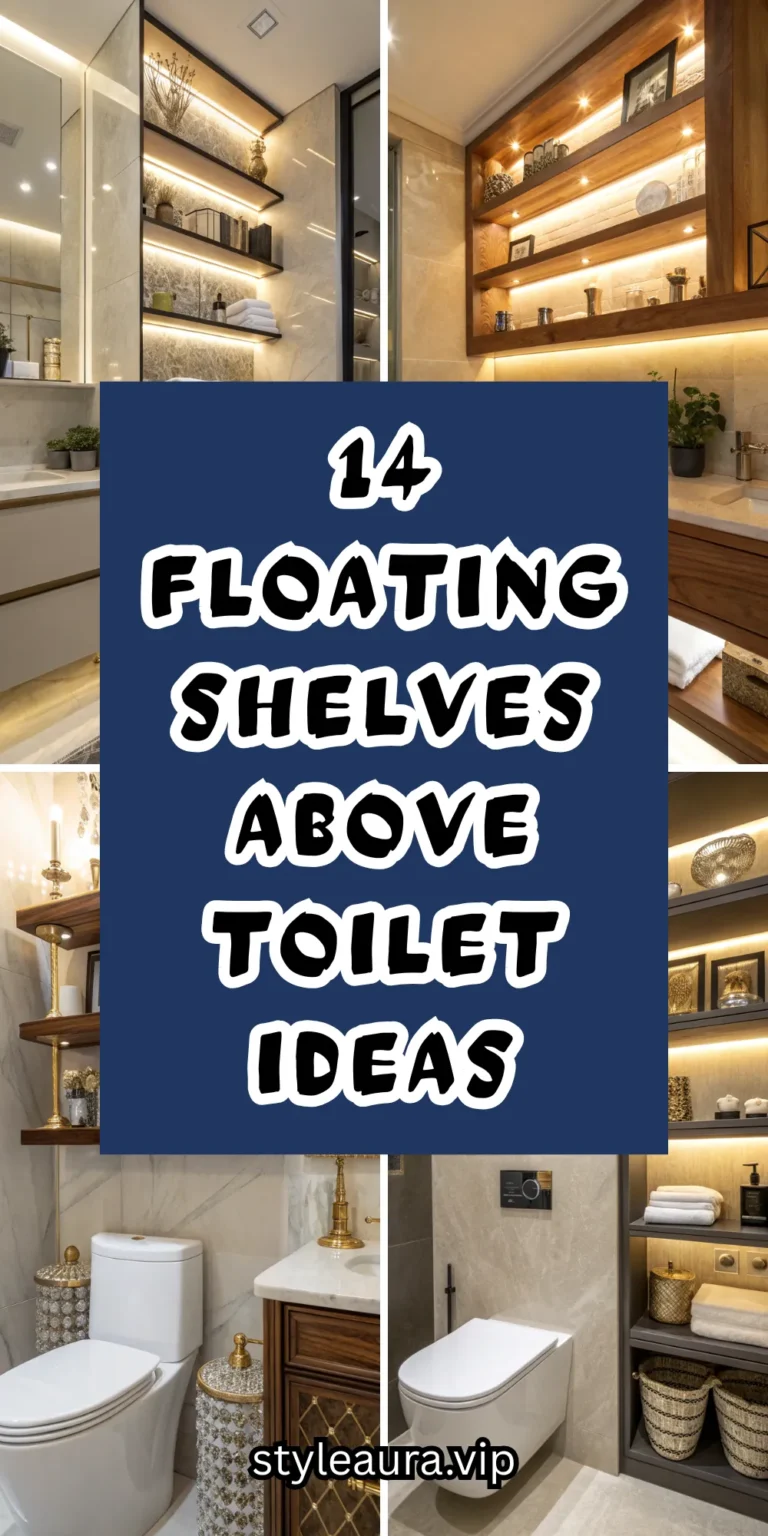 14 Floating Shelves Above Toilet Ideas for Extra Storage