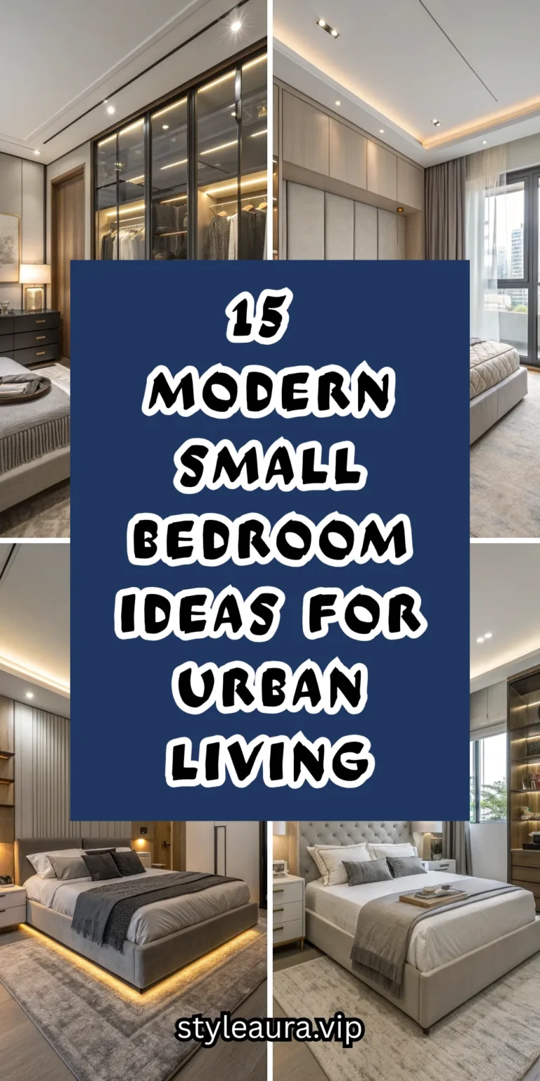 15 Modern Small Bedroom Ideas for Urban Living