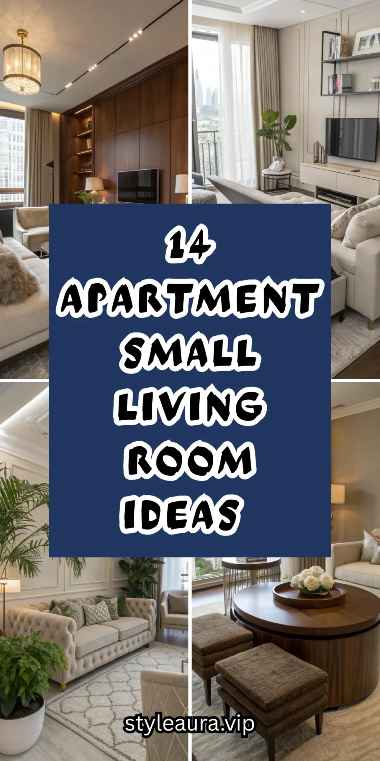 14 Apartment Small Living Room Ideas for City Living