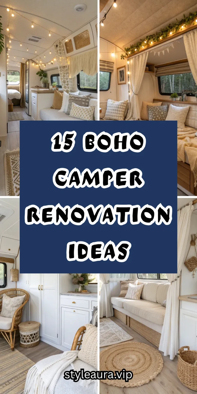 15 Boho Camper Renovation Ideas for a Dreamy Makeover