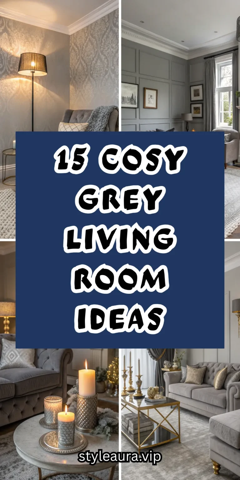 15 Cosy Grey Living Room Ideas for a Warm Feel