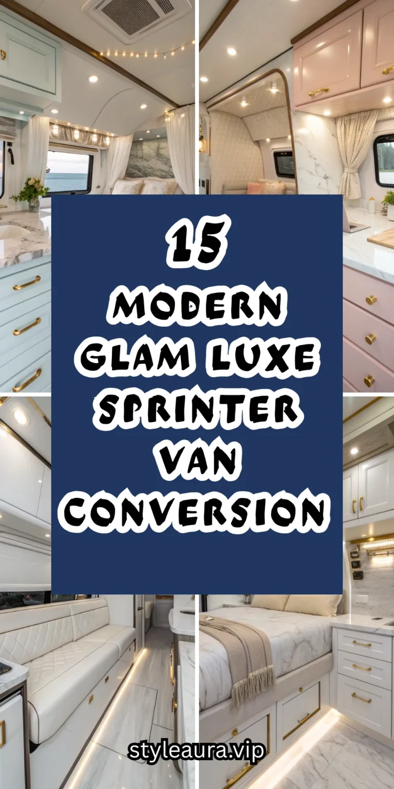 15 Modern Glam Luxe Sprinter Van Conversions for Digital Nomads