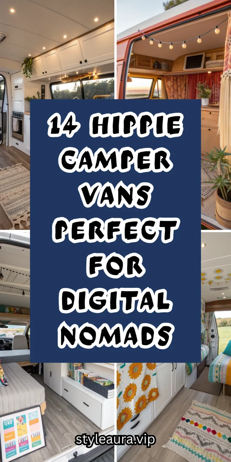 14 Hippie Camper Vans Perfect for Digital Nomads