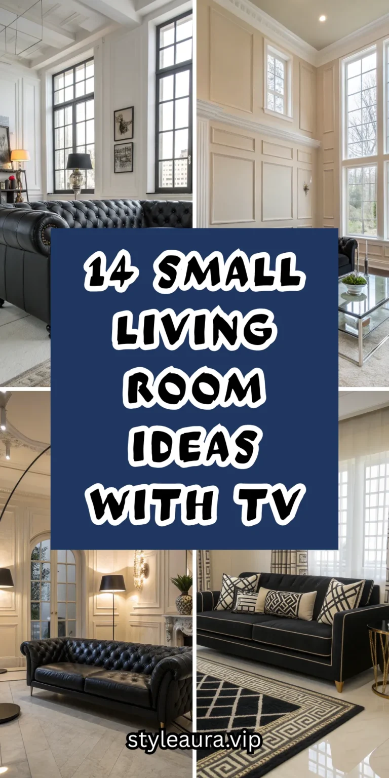 14 Small Living Room Ideas with TV for a Functional Layout