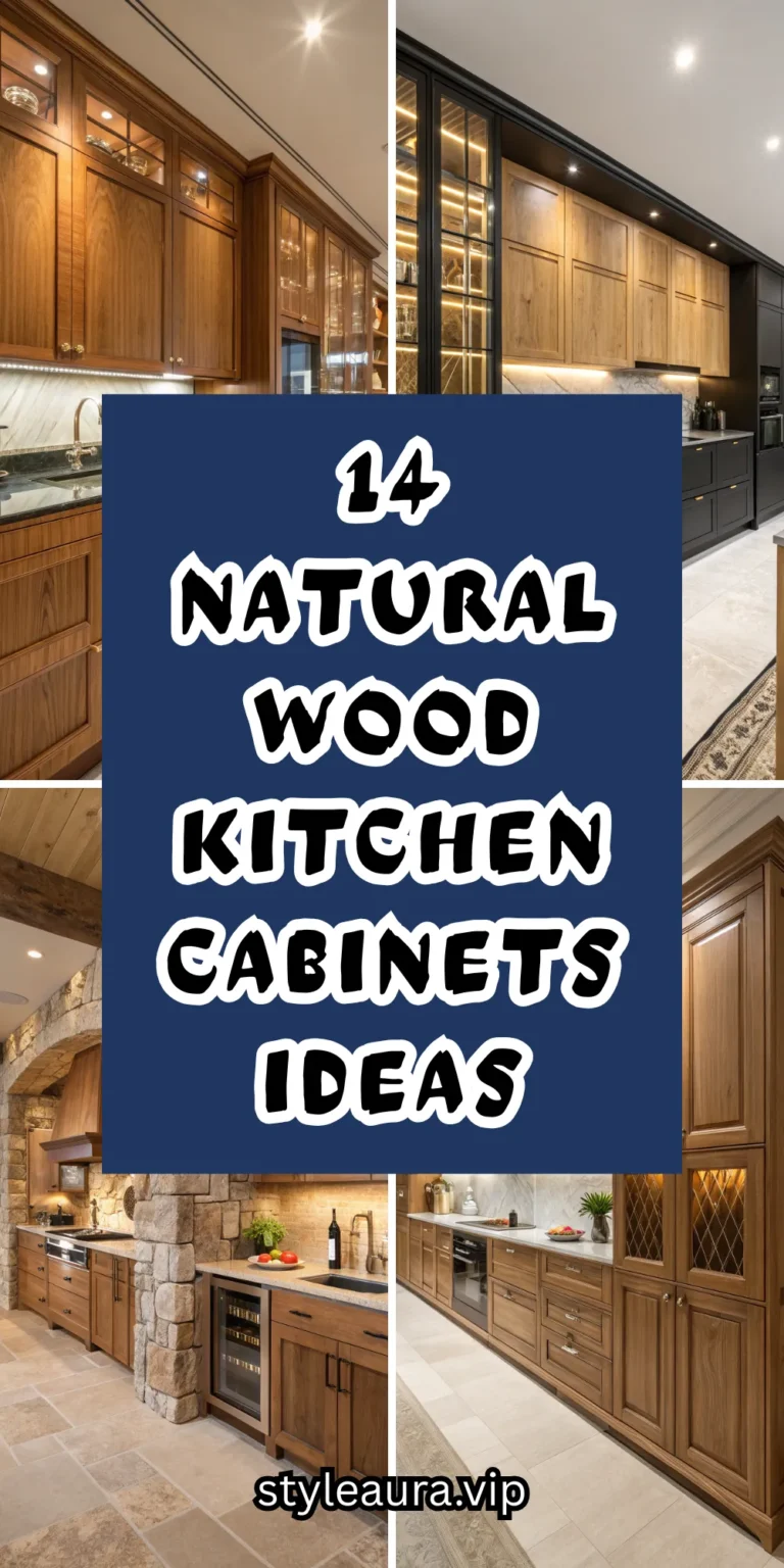 14 Natural Wood Kitchen Cabinets Ideas for Organic Warmth